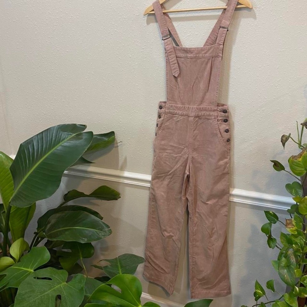 Adriano Goldschmied blush pink cord overalls / jumpsuit